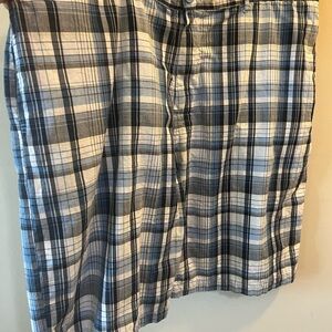 Canterbury of New Zealand since 1904 blue & white plaid Bermuda Shorts Size 42